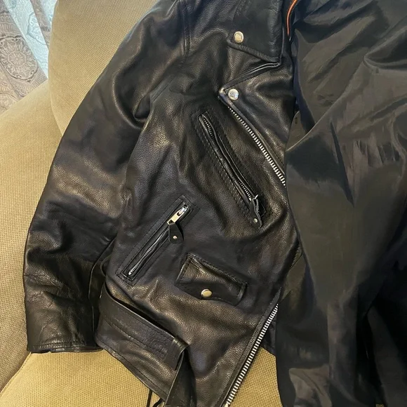 Unspecified brand, XL (faux?) leather jacket. Very punk. - Picture 4 of 4